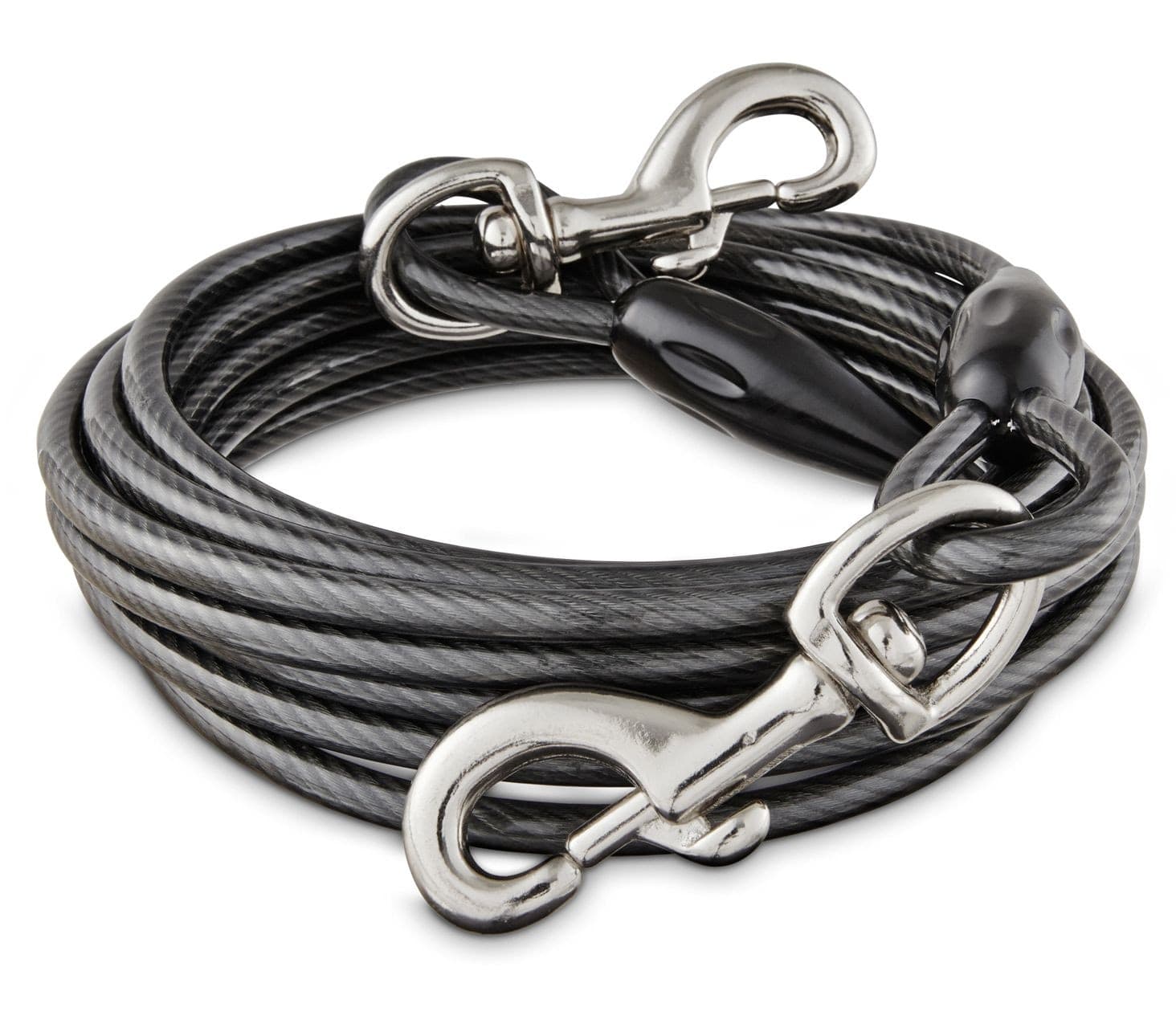 Petco Reflective Dog Tie Out Cable, 20-ft, 2X-Large, Black