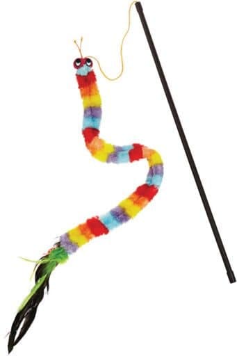Petco Caterpillar Teaser and Wand Cat Toy, 33-in