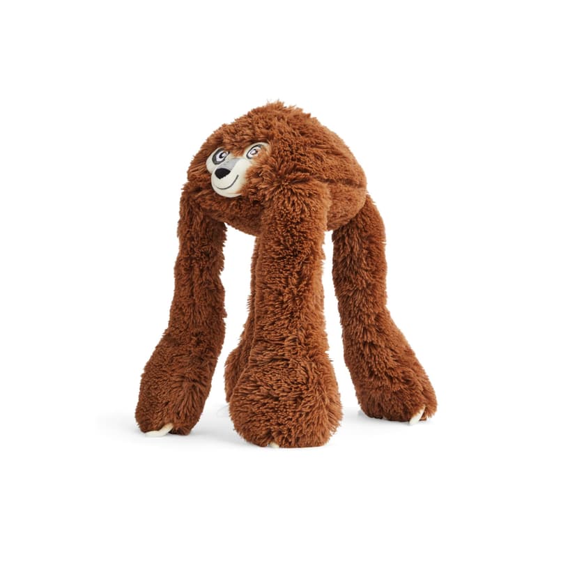 Petco Squeak Plush Super Sloth Long Limbs Dog Toy, Assorted Colours