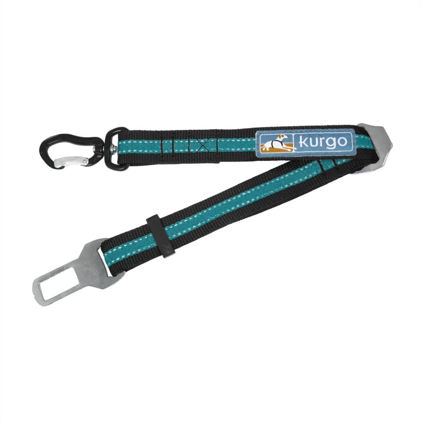 Kurgo Direct to Seatbelt Swivel Tether, Black/Blue