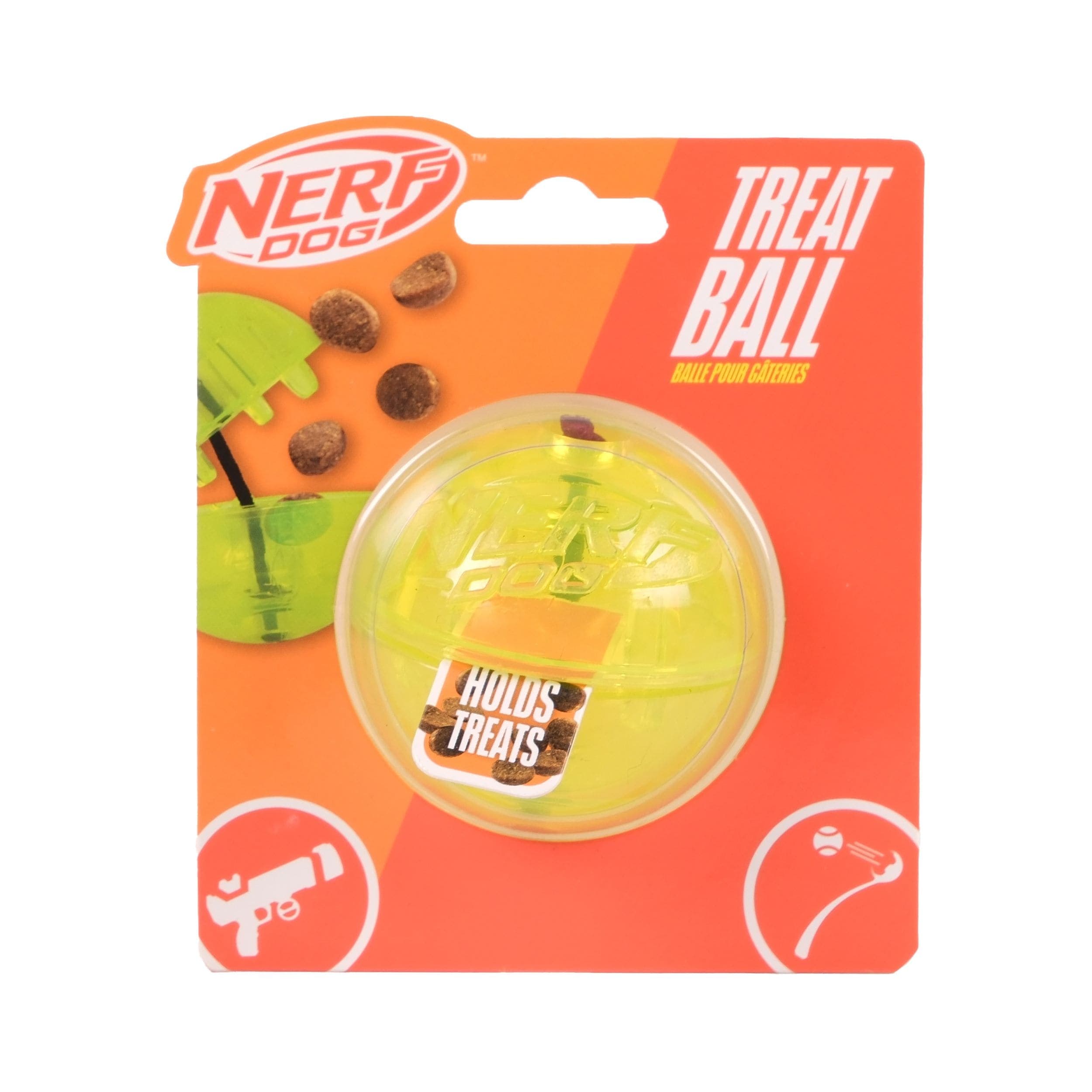 NERF Dog TPR Bungee Treat Ball, 2.5-in