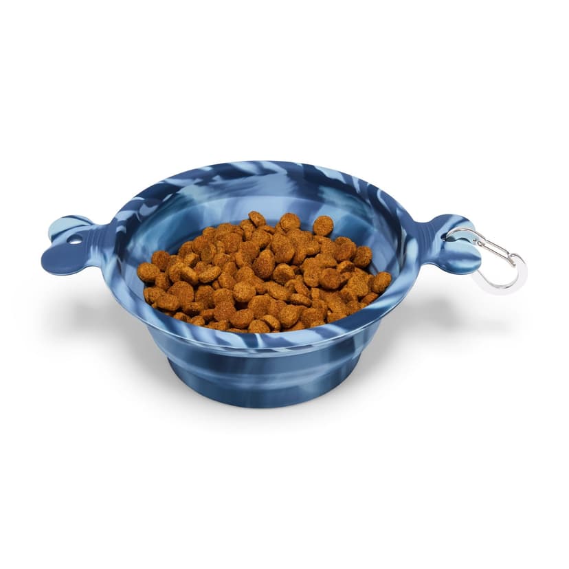 Reddy Collapsible Pet Food Travel Bowl, 3-Cup Capacity