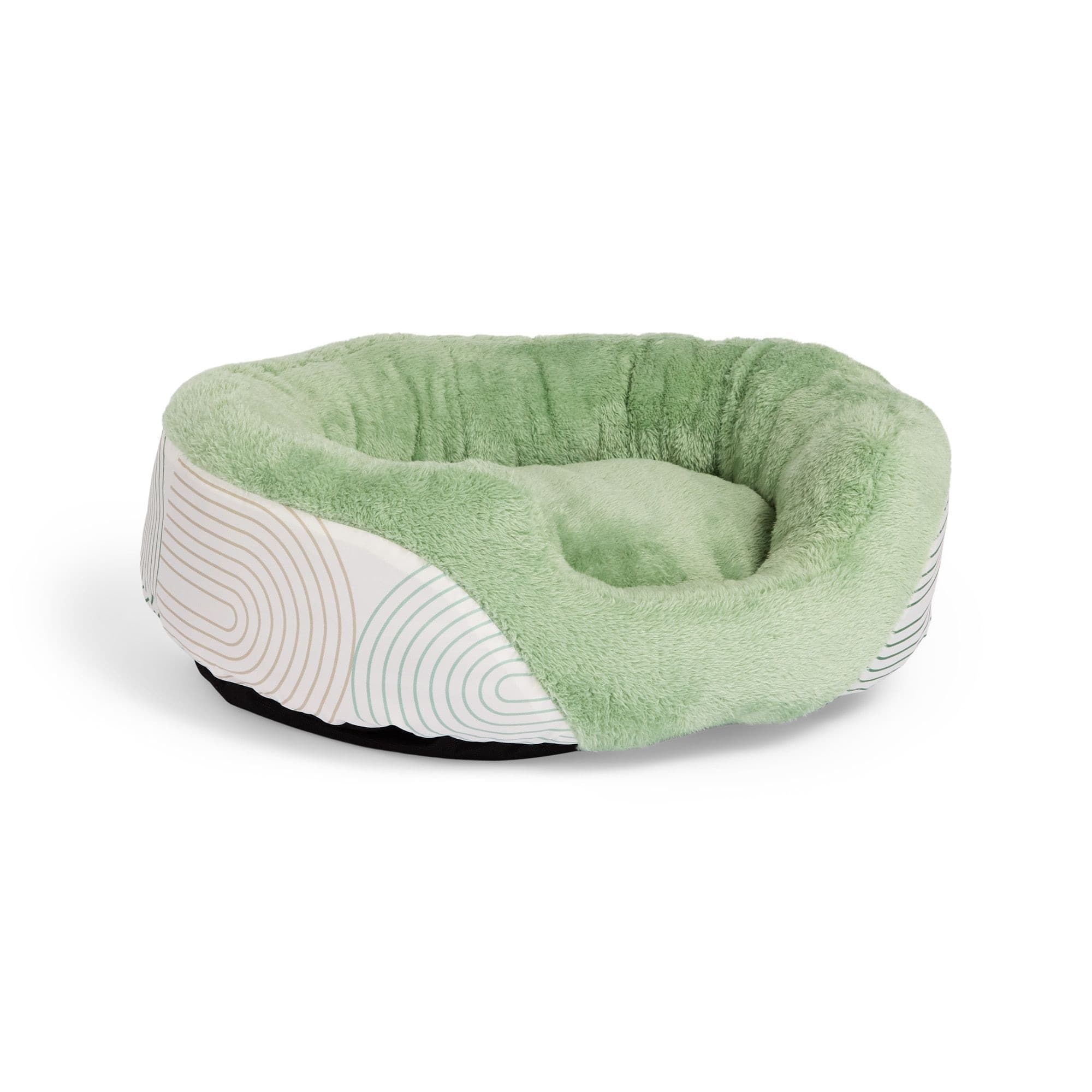 Petco Oval Green Step-in Cuddler Pet Bed for Small Dogs, 23x17-in