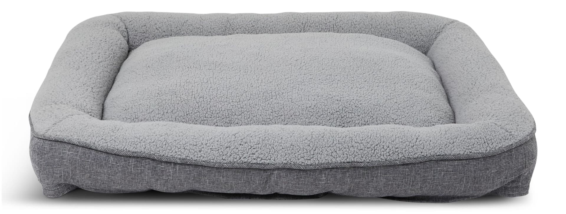 Petco Rectangular Plush Bolster Pet Bed for Extra-Large Dogs, 48x36-in
