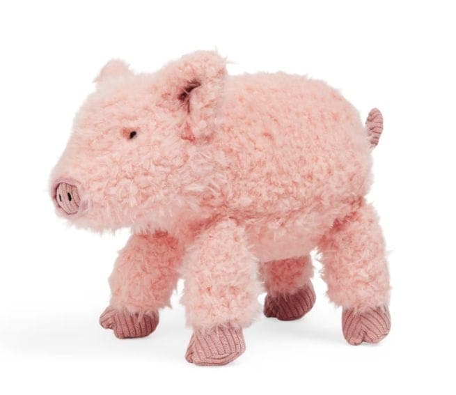 Petco Pink Plush Pig Recycled Dog Toy with Squeaker, 8-in