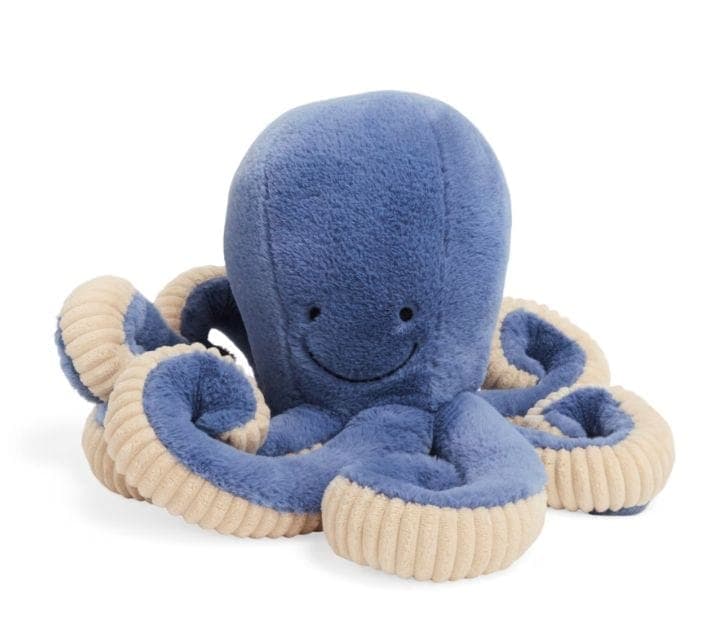 Petco Blue Plush Octopus Dog Toy with Squeaker, 12-in