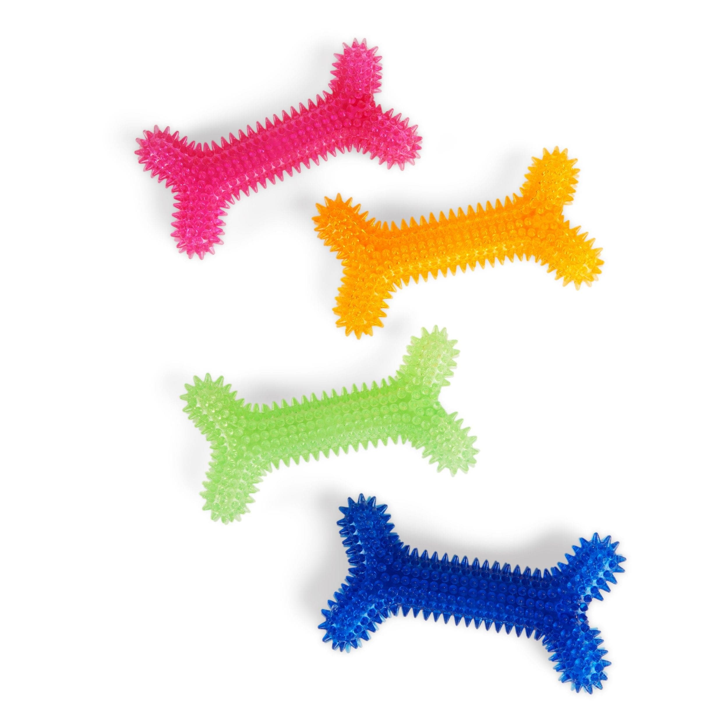 Petco 5-in Small Spiny Bone Dog Chew Toy with Squeaker, Various Styles