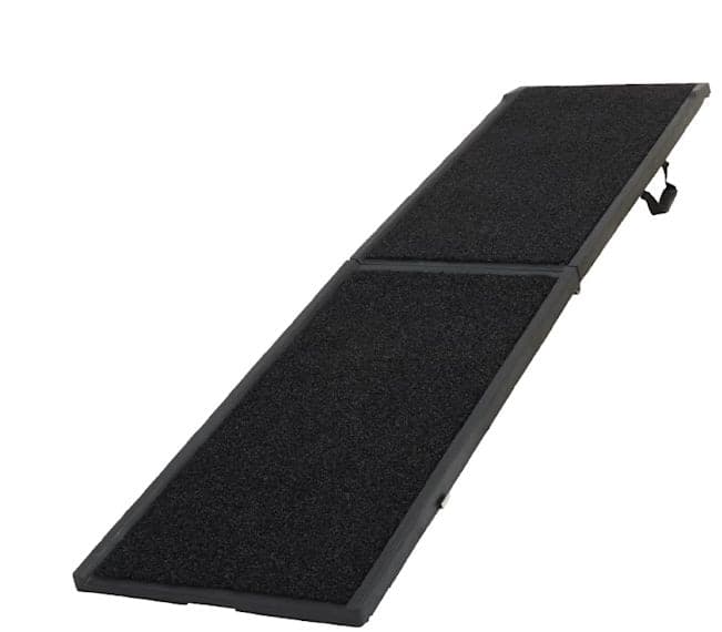 Petco Black Portable Pet Ramp with Textured Mat, 72x18-in