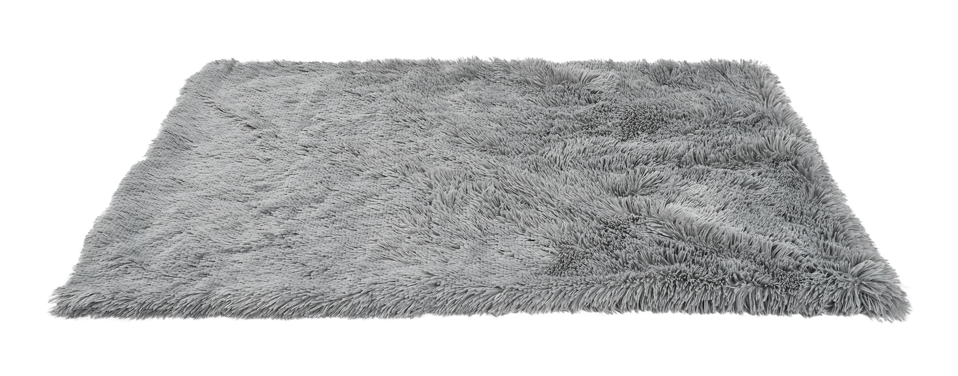 Max & Marlow Grey Plush Fabric Pet Blanket, 35x50-in