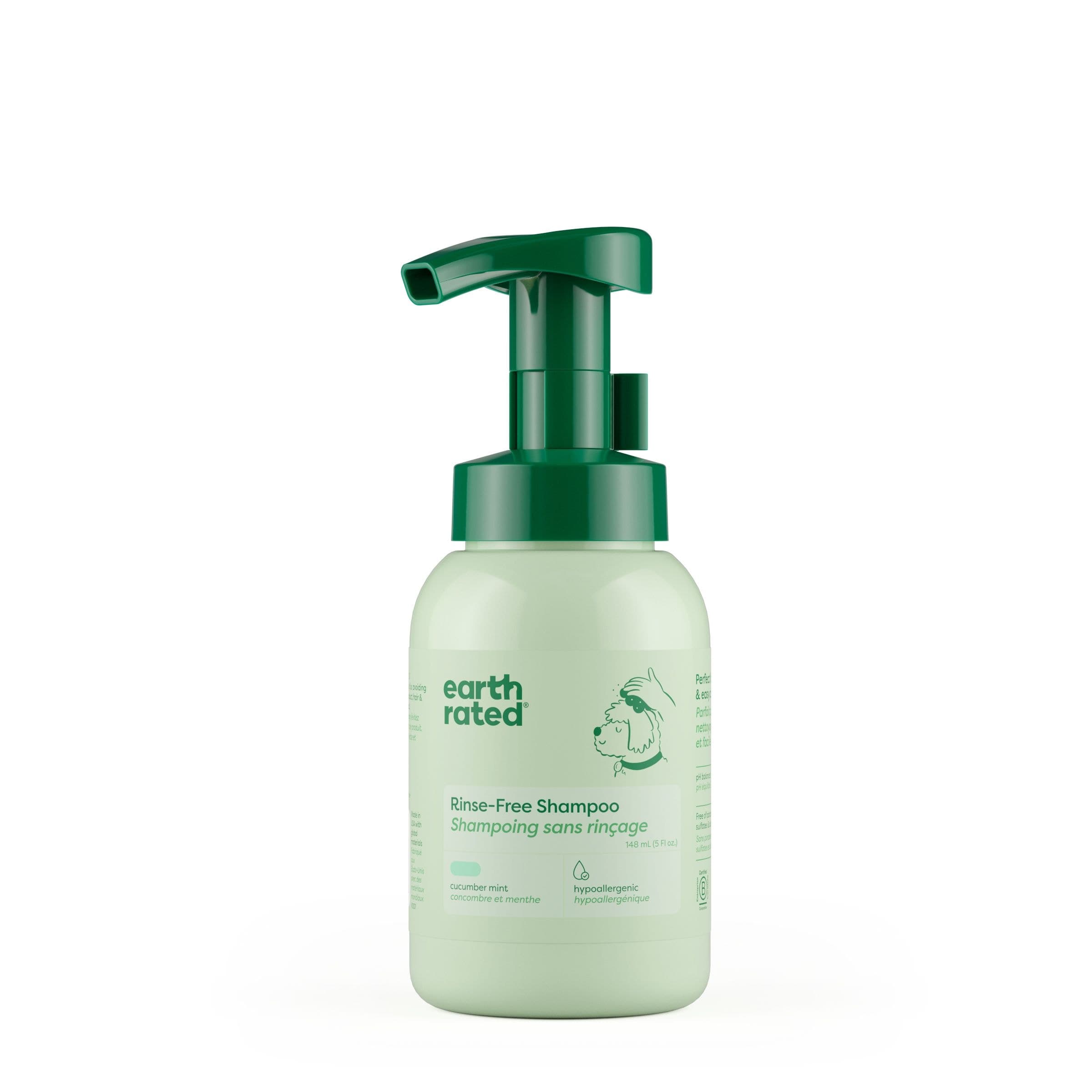 Earth Rated Rinse-Free Dog Shampoo with Aloe Vera, 148-mL