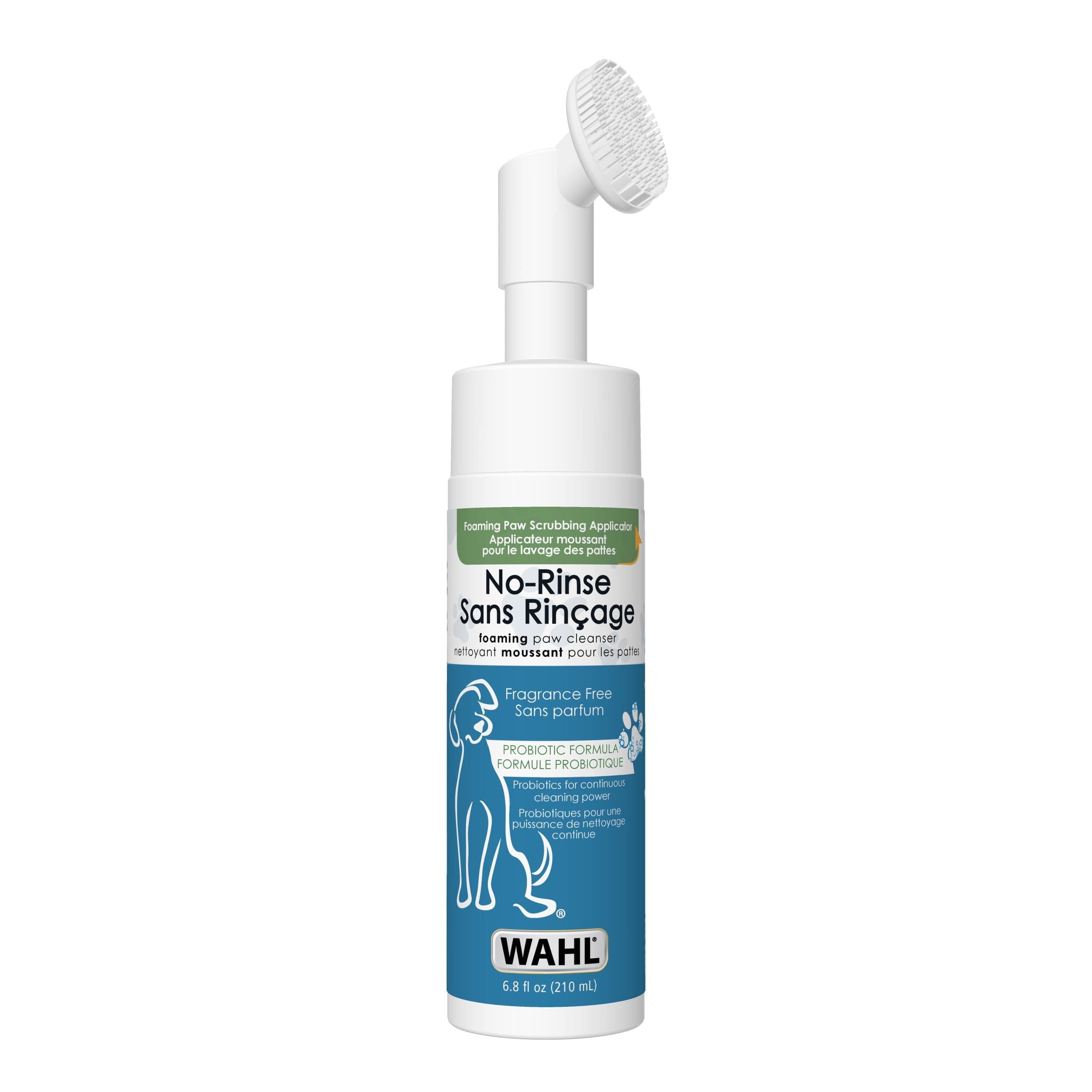 Wahl Probiotic Paw Cleaner with Silicone Brush, 200-mL
