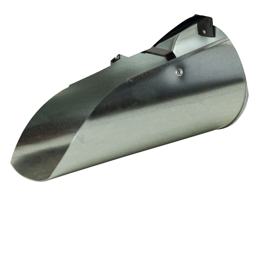 Millside 4-qt Silver Galvanized Metal Feed Scoop with Easy Grip