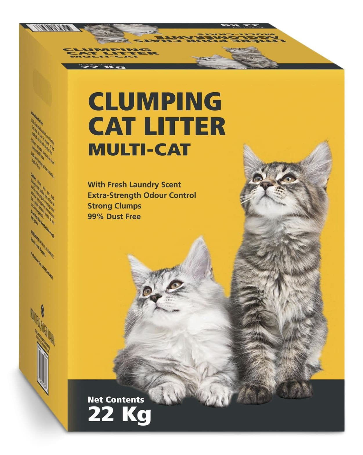 Multi-Cat Clumping Cat Litter, Scented, 22-kg