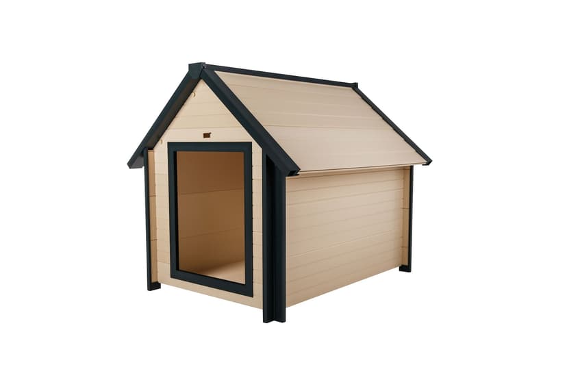 New Age Pet® ECOFLEX® Bunkhouse Dog House with Roof, Maple, Large