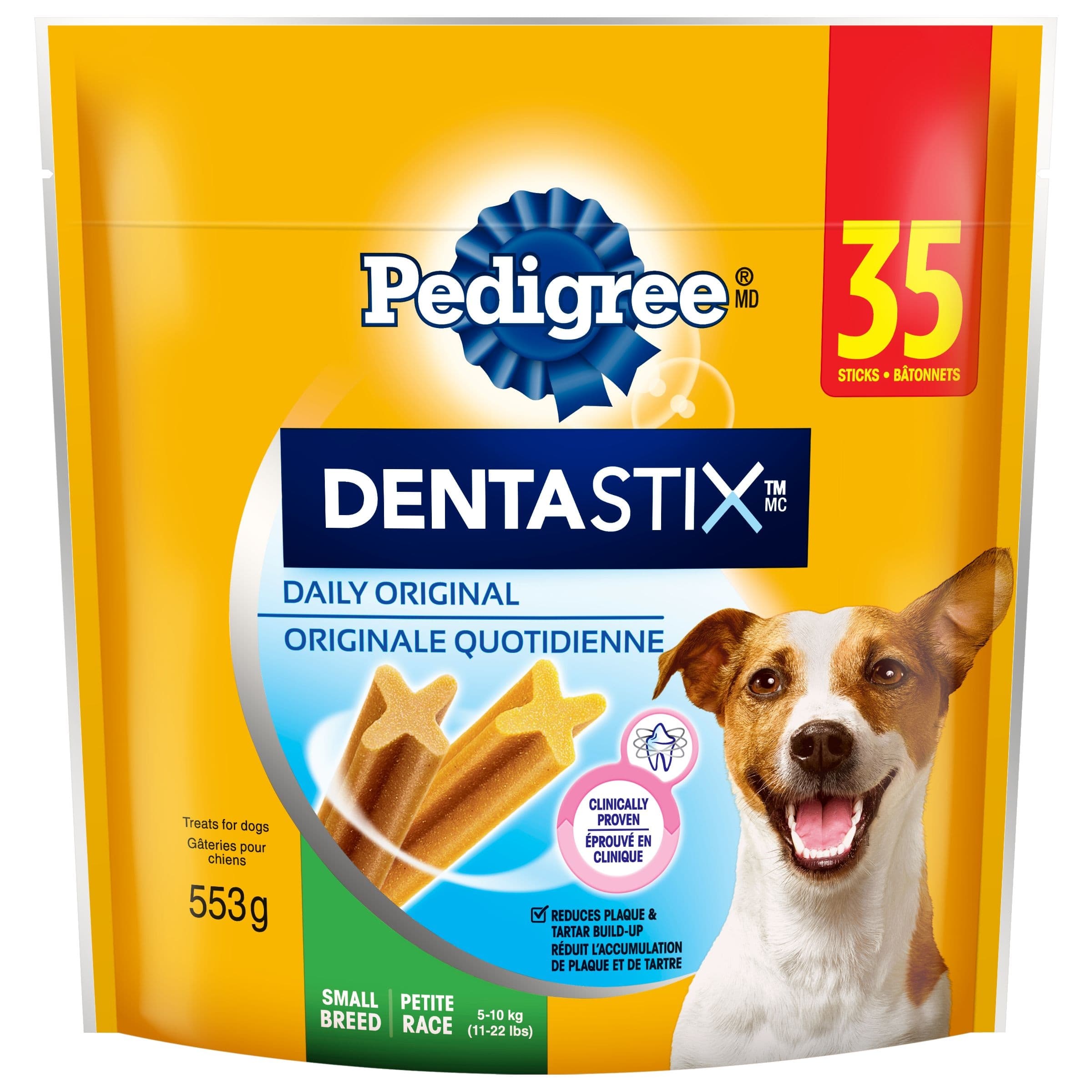 Pedigree Dentastix Oral Care Dog Treats for Small Sized Breeds, 553-g, 35-Pk