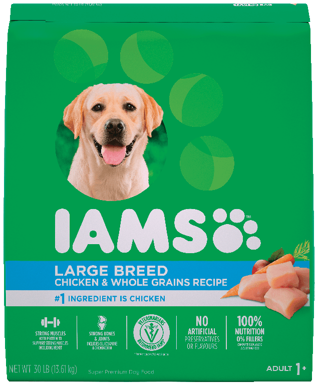 IAMS Large Breed Adult Dry Dog Food, 13.6-kg