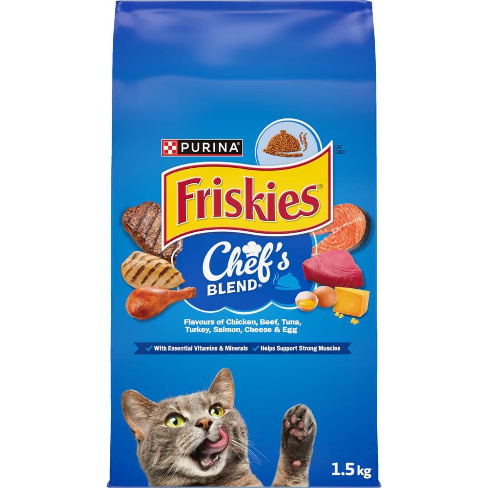 Purina Friskies® Chef's Blend® Dry Cat Food, 1.5-kg