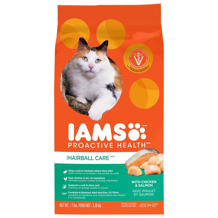 IAMS Proactive Health Hairball Care Adult Dry Cat Food, 3.2-kg