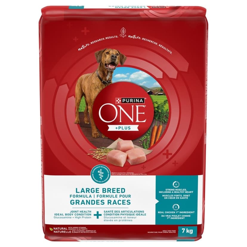 Purina ONE SmartBlend Large Breed Formula, Chicken Adult Dry Dog Food, 7 kg
