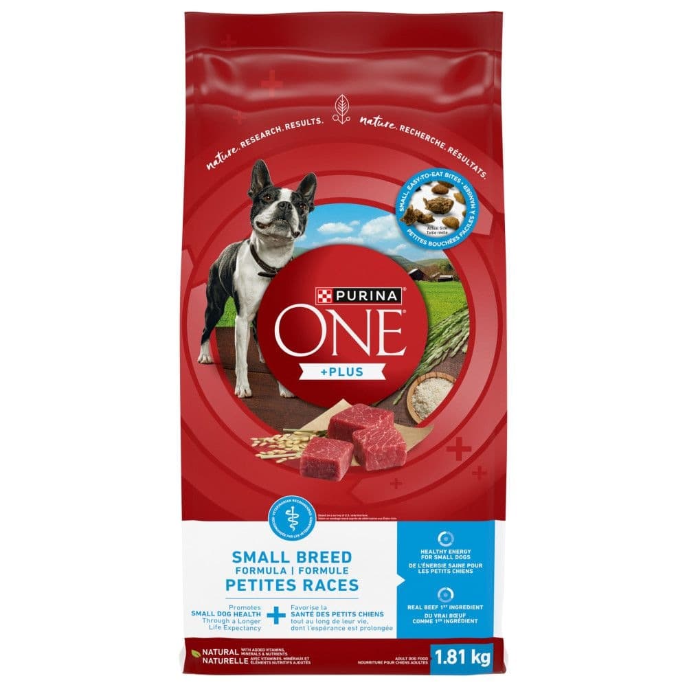 Purina ONE® SmartBlend™ Beef Small Breed Adult Dry Dog Food, 1.8-kg