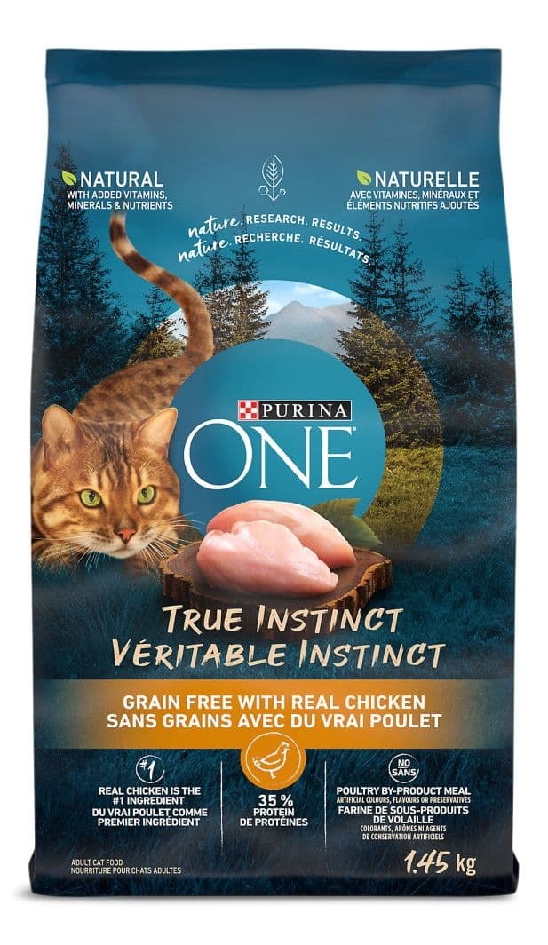 Purina ONE® True Instinct Natural Grain Free with Real Chicken Dry Cat Food, 1.45-kg