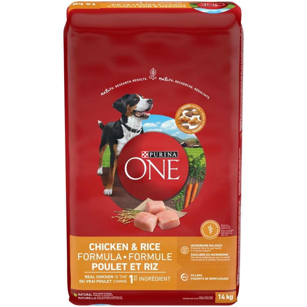 Purina ONE® SmartBlend™ Chicken & Rice Adult Dry Dog Food, 14-kg