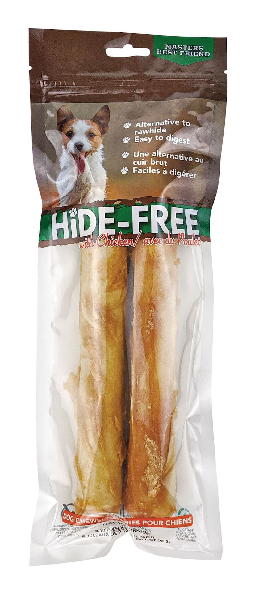 PAWS UP! Hide Free Chicken Dog Chew Treats, 9-in to 10-in, 2-pk, 365-g
