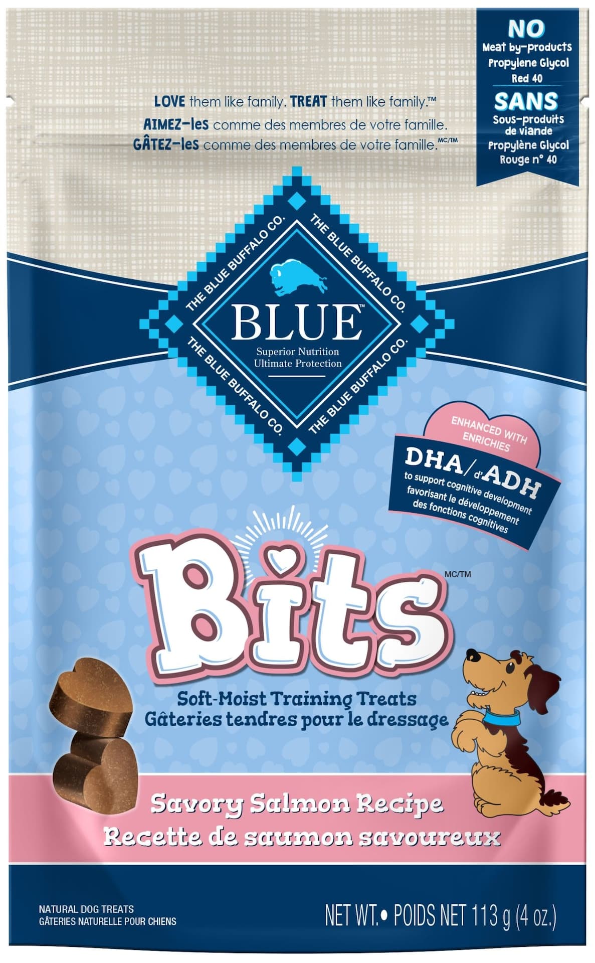 Blue Buffalo BLUE Bits Salmon Dog Treats, 113-g