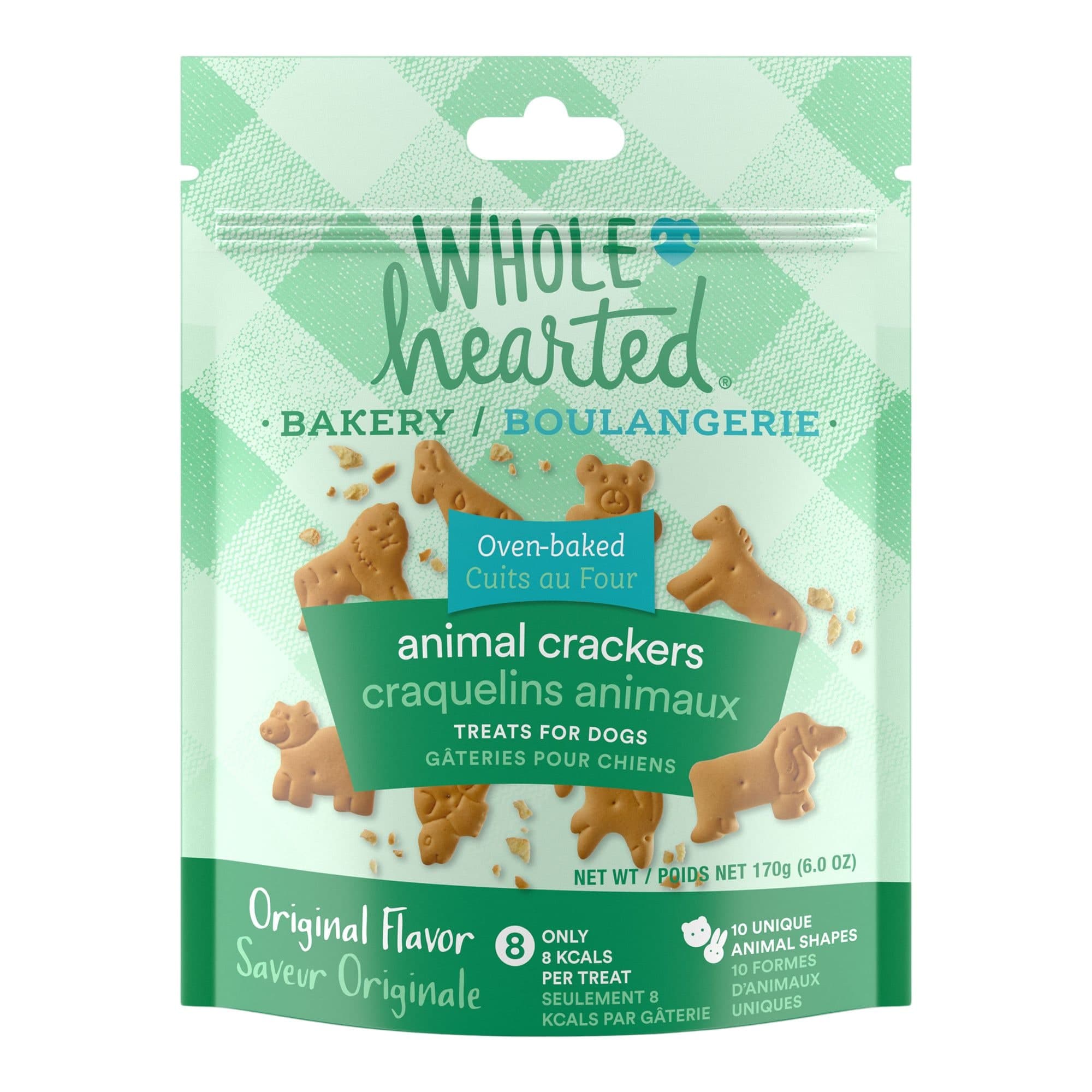 Whole Hearted Bakery Animal Crackers, Dog Treats, 170-g
