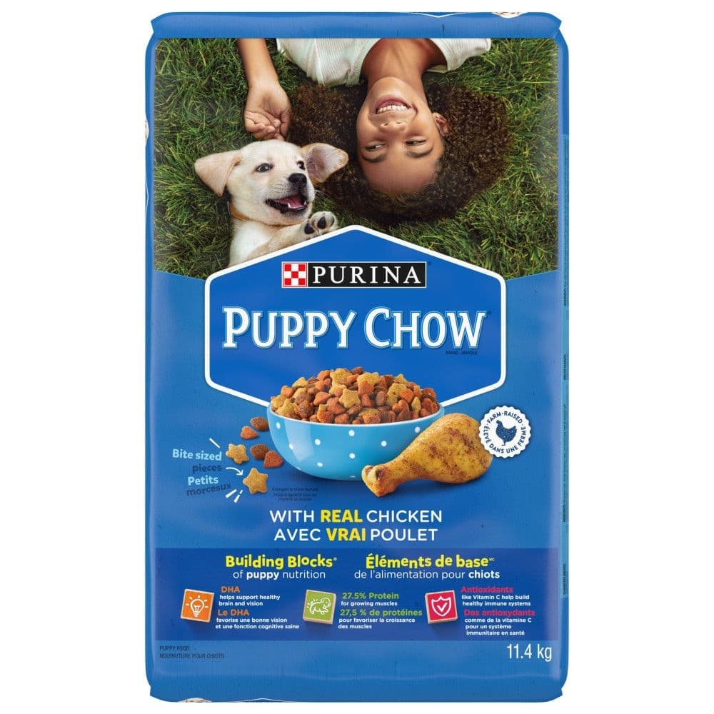 Purina Puppy Chow Complete with Real Chicken Dry Dog Food, 11.4-kg