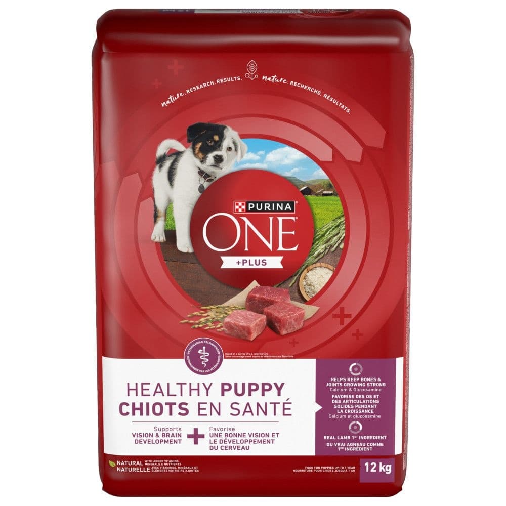 Purina One Healthy Puppy Formula Dry Dog Food, Micronutrient & Antioxidant Rich, 12-kg