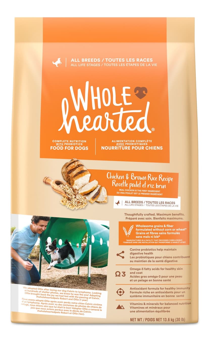 WholeHearted All Life Chicken and Brown Rice Stages Dry Dog Food, 13.6-kg