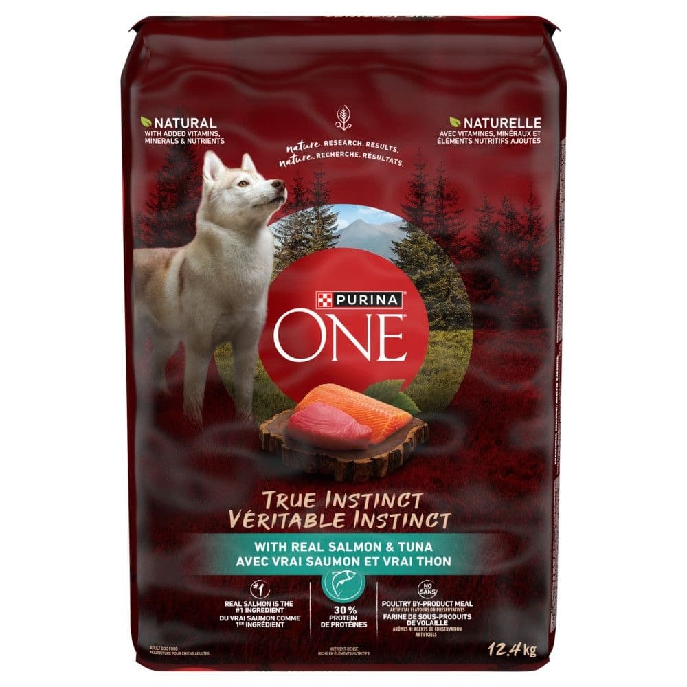 Purina ONE® SmartBlend™ True Instinct Salmon & Tuna Adult Dry Dog Food, 12.4-kg