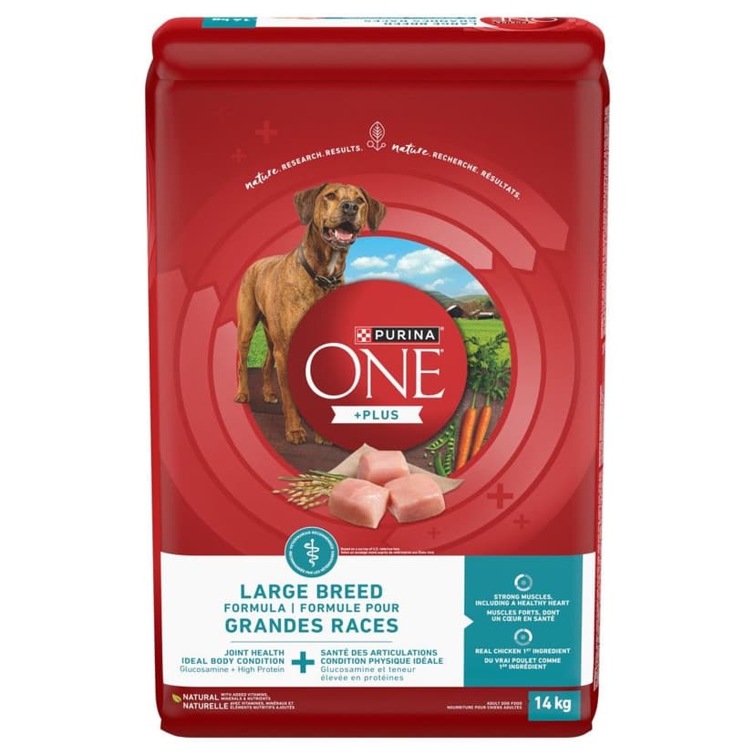 Purina ONE SmartBlend Large Breed Adult Formula Dry Dog Food, 14-kg