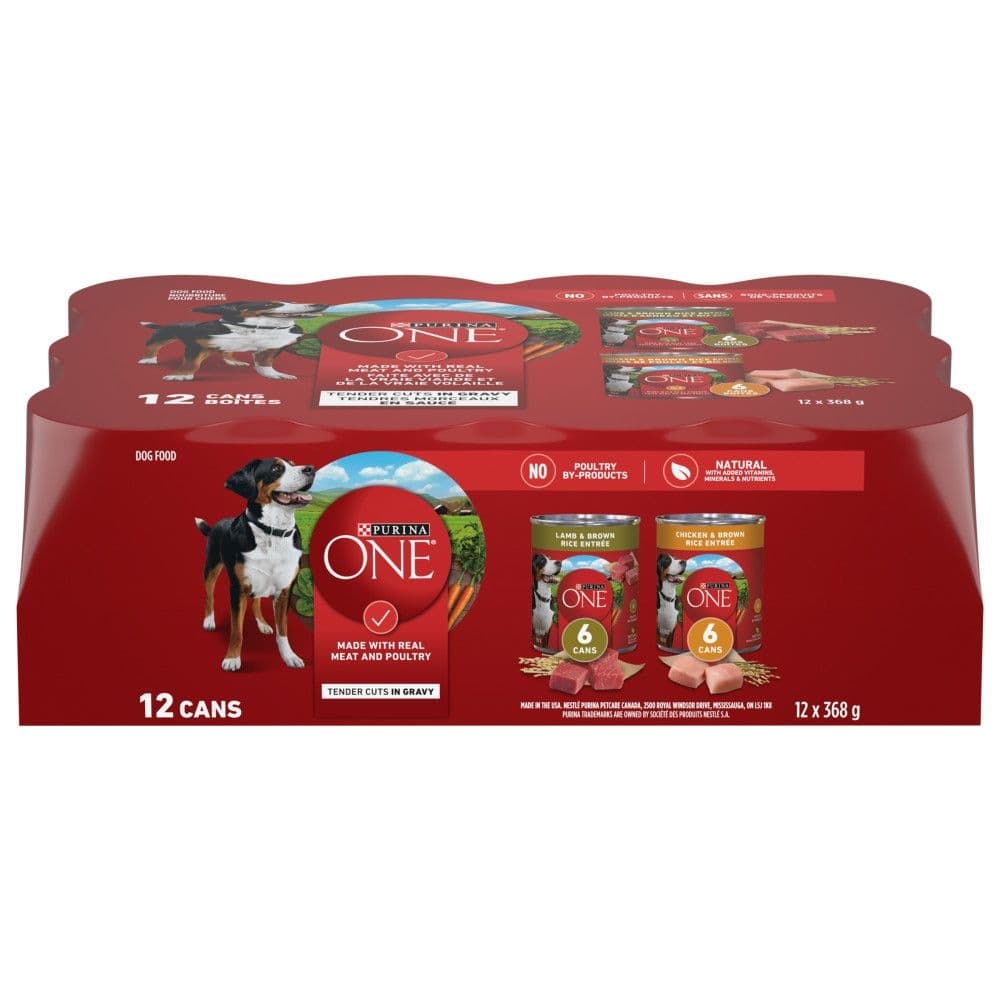 Purina ONE® SmartBlend® Tender Cuts in Gravy Wet Dog Food Variety Pack, 12-pk