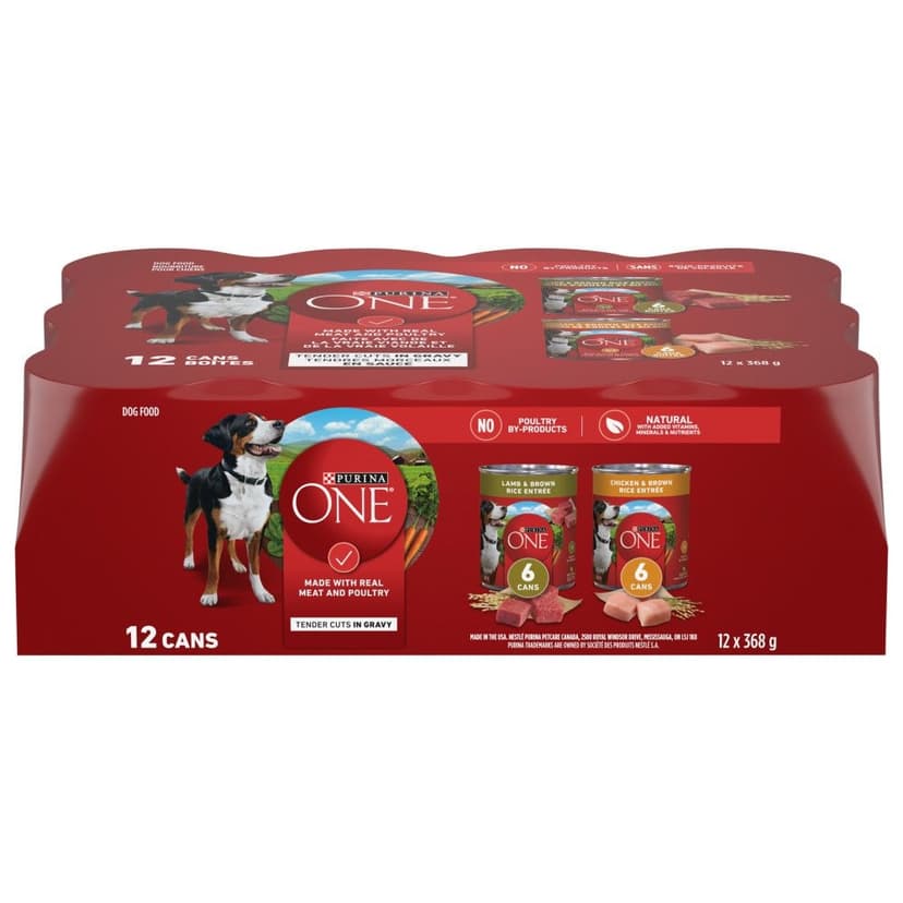 Purina ONE® SmartBlend® Tender Cuts in Gravy Wet Dog Food Variety Pack, 12-pk