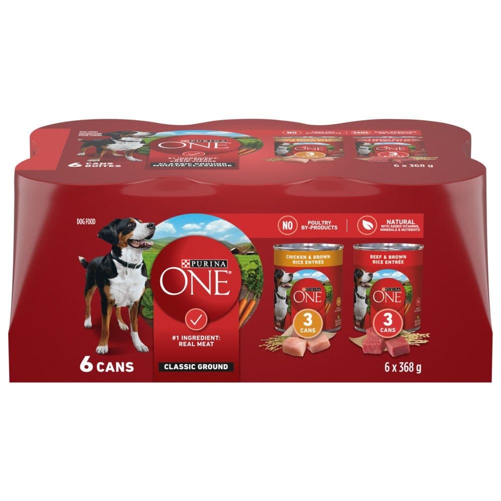 Purina ONE® SmartBlend® Classic Ground Wet Dog Food Variety Pack, 6-pk