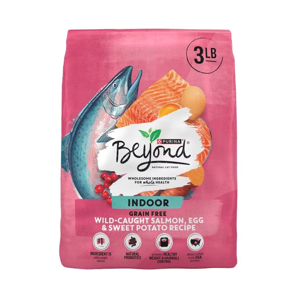 Beyond Simply Grain-Free Wild-Caught Salmon & Sweet Potato Indoor Cat Food, 2.26-kg