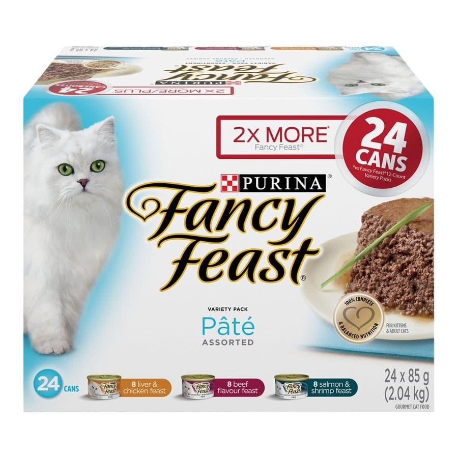 Fancy Feast Pâté Collection Wet Cat Food Variety Pack, 24-pk