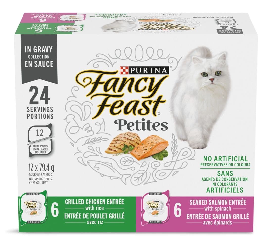 Fancy Feast Petites in Gravy Collection Wet Cat Food Variety Pack, 12-pk