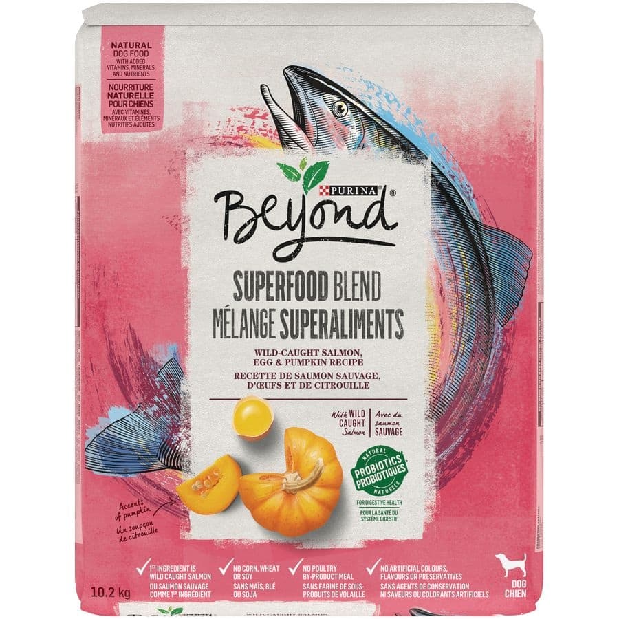 Purina Beyond Superfood Blend Salmon, Egg & Pumpkin Recipe Dry Dog Food, 10.2-kg