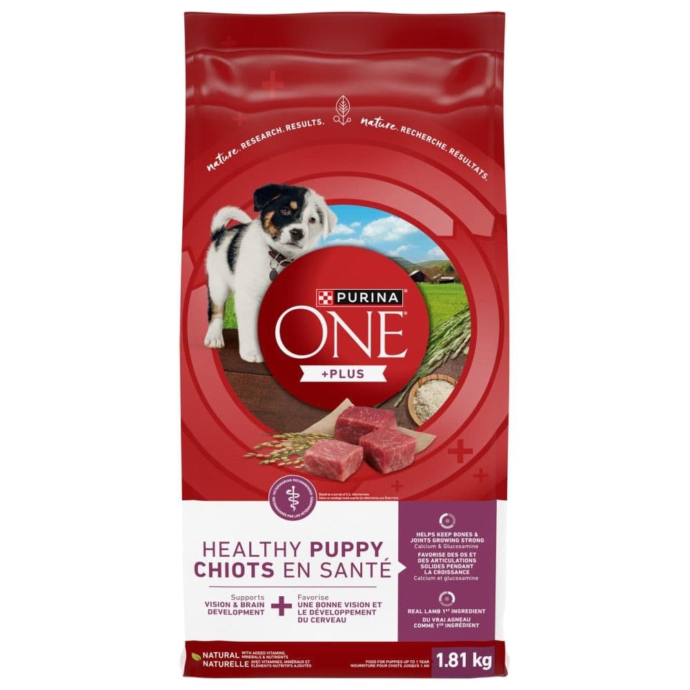 Purina ONE SmartBlend Puppy Formula Lamb Dry Dog Food, 1.81-kg