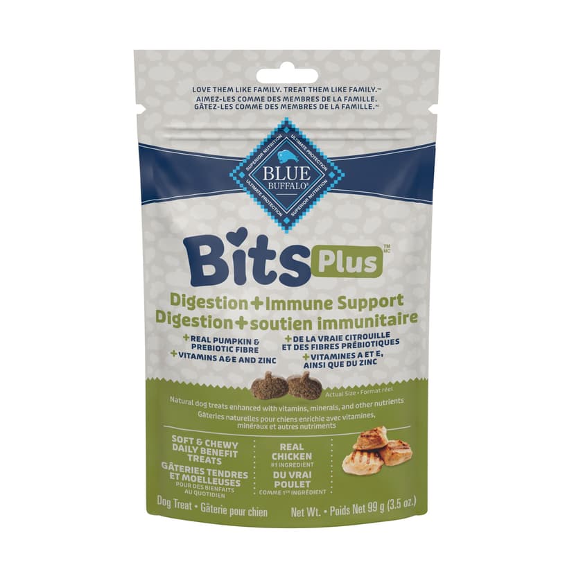 Blue Buffalo Bits Plus Digestion and Immune Dog Supplement, 99-g