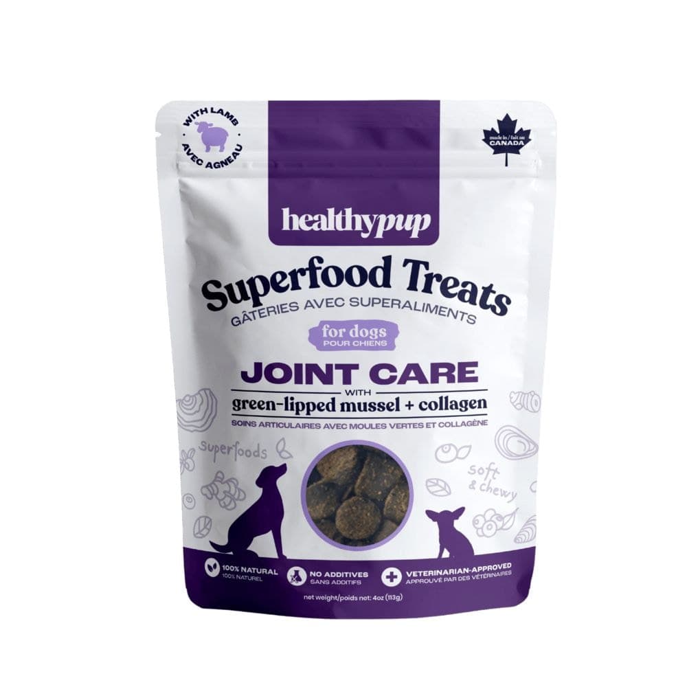 Healthypup Superfood Joint Care Dog Treat with Green-Lipped Mussel & Collagen, 113-g