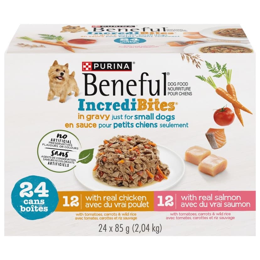 Purina Beneful IncrediBites In Gravy Wet Dog Food Variety Pack, 24-pk