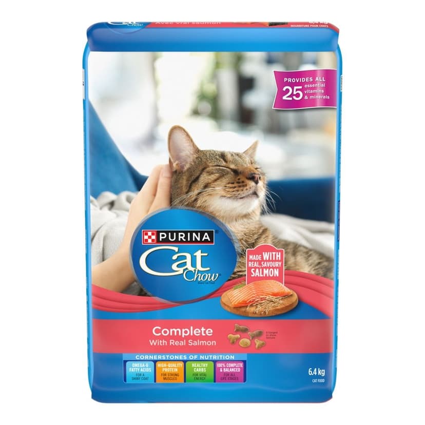 Chow Cat Complete Salmon Dry Cat Food, 6.4-kg