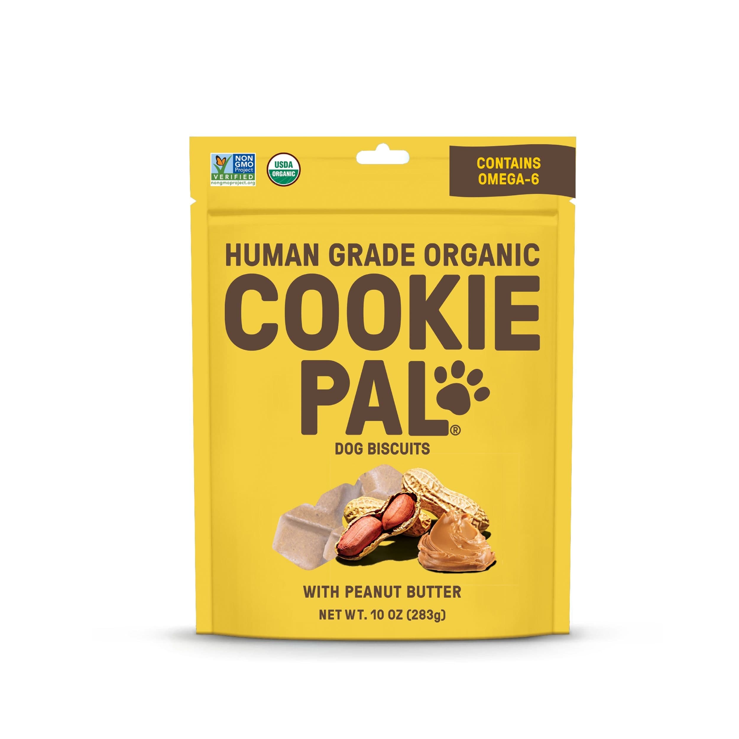 Cookie Pal Human Grade Organic Peanut Butter Dog Biscuits, 300-g