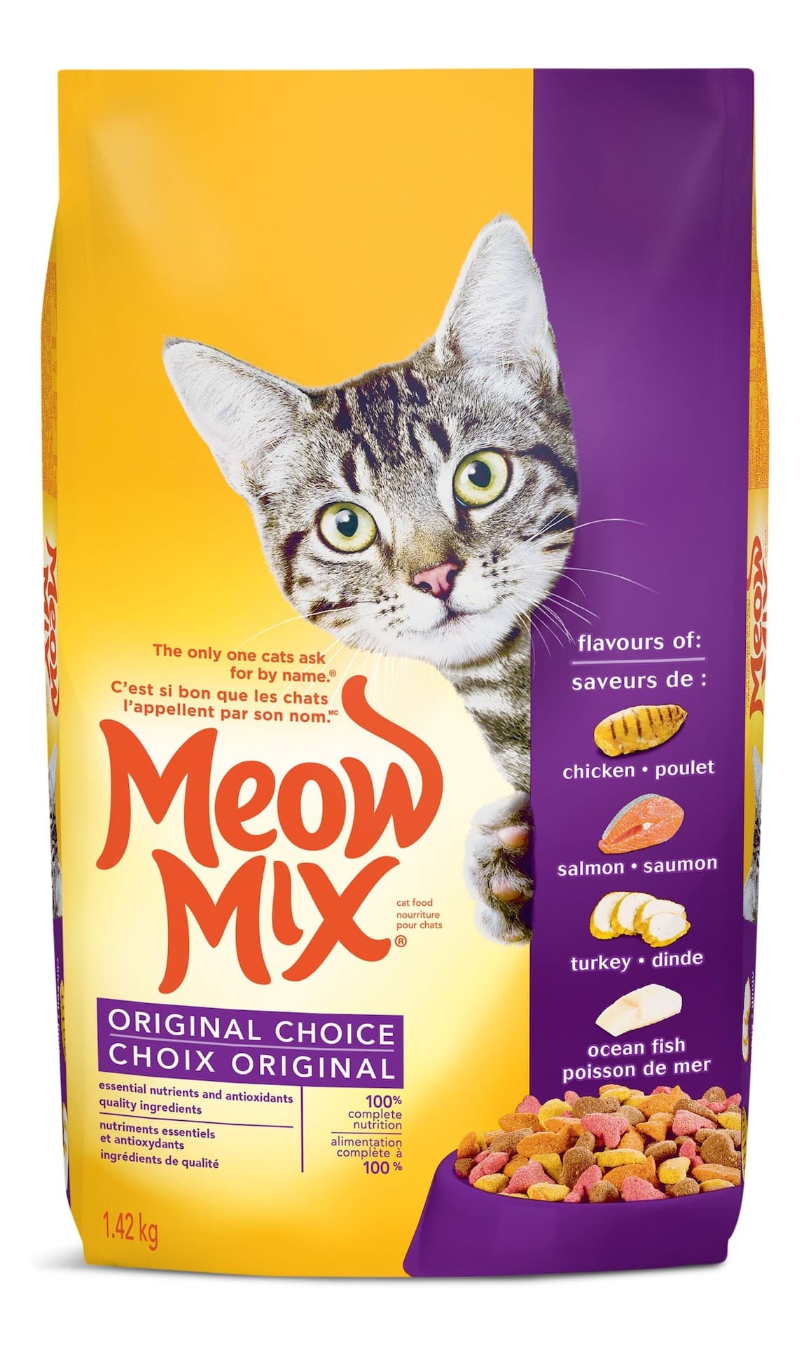 Meow Mix Original Choice Dry Cat Food, 1.42-kg