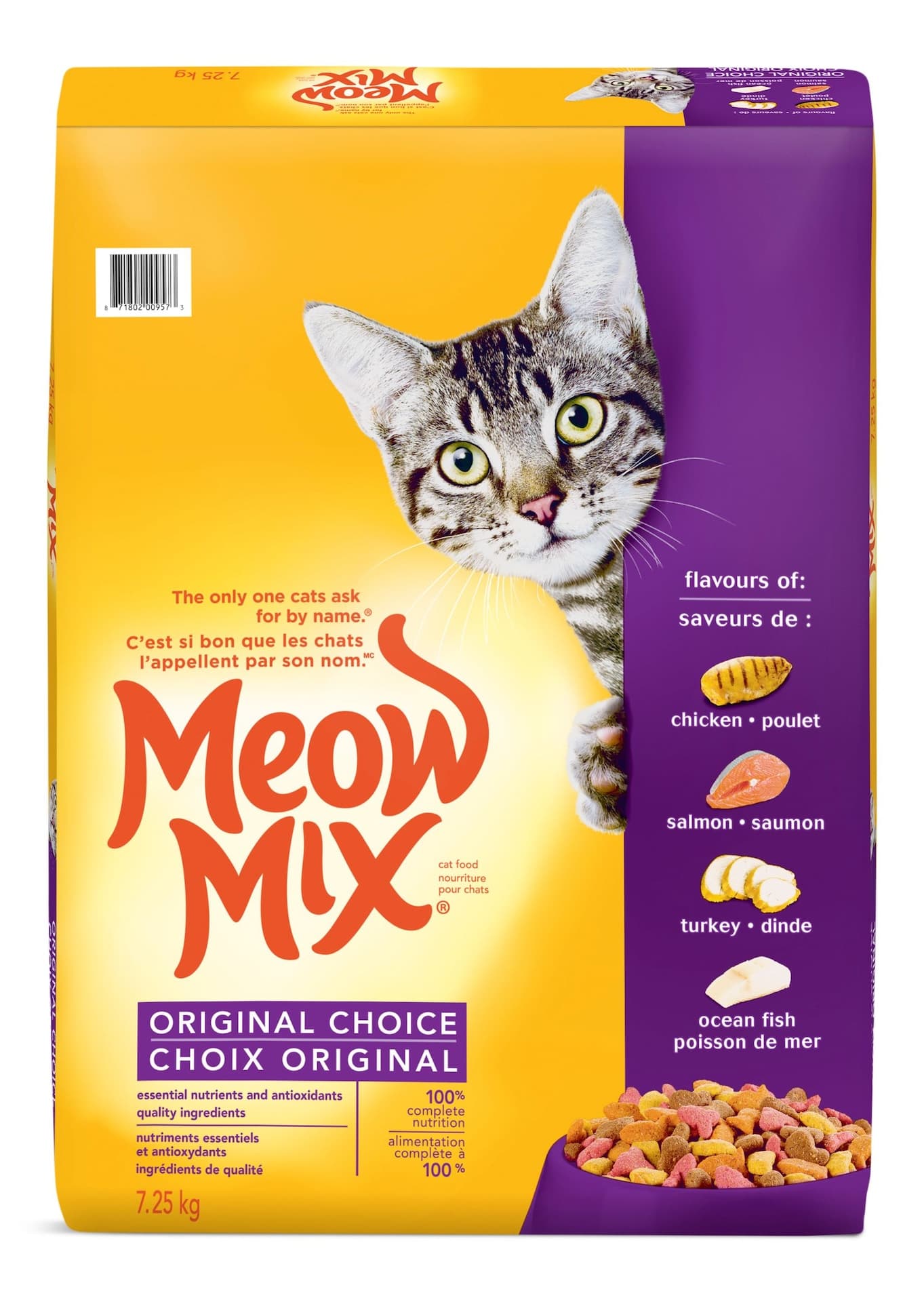 Meow Mix Original Choice Dry Cat Food, 7.25-kg