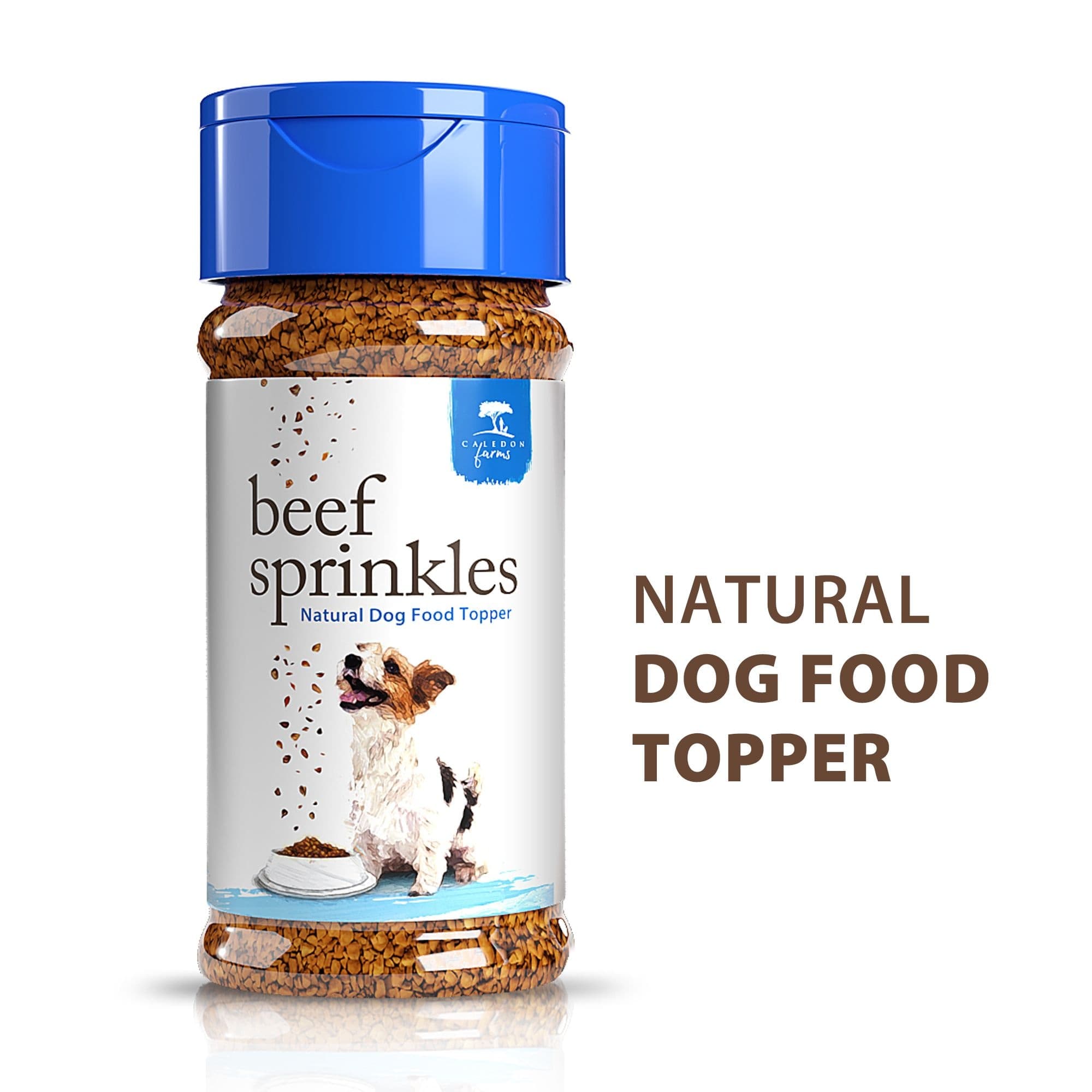 Caledon Farms Beef Sprinkles Natural Dog Meal Food Topper, 120-g